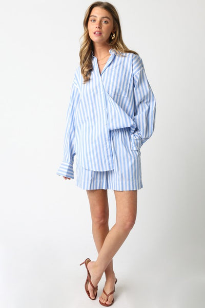 Galdriel Stripe Shirt - Blue
