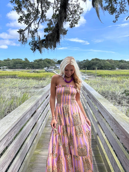 Gameday Long Dress - Orange