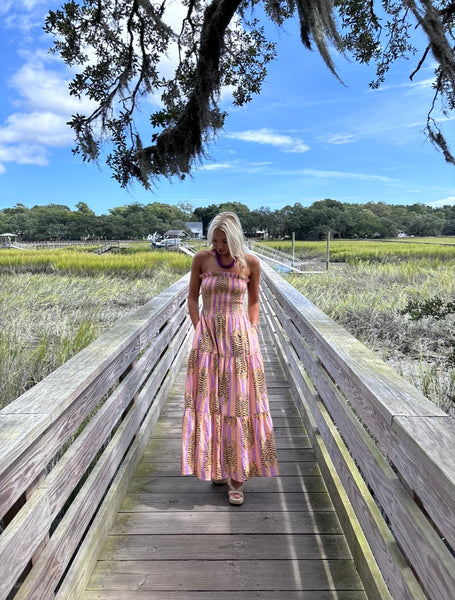 Gameday Long Dress - Orange