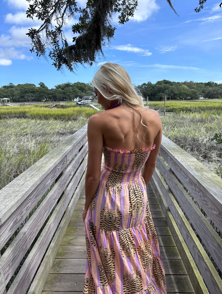 Gameday Long Dress - Orange