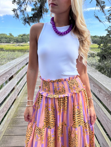 Gameday Maxi Skirt - Orange