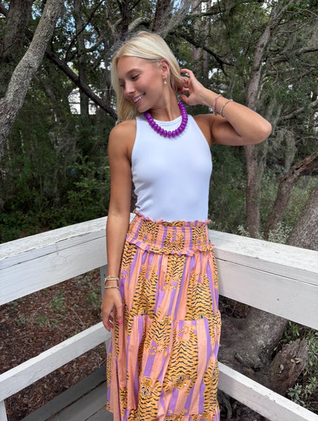 Gameday Maxi Skirt - Orange