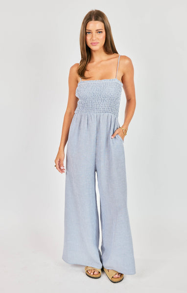 Garden Sun Jumpsuit - Blue