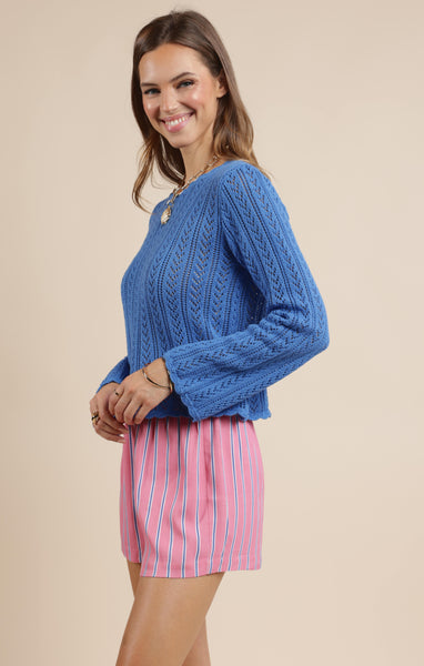 Getting There Sweater - Blue