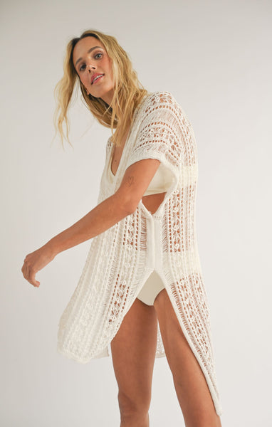 Hailee Knit Cover Up - Ivory