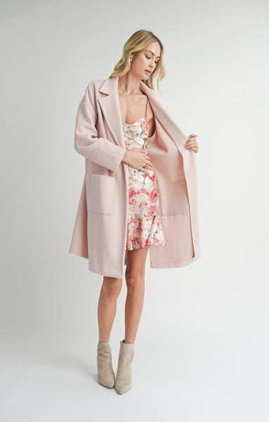 Hayley Open Coat - Pink