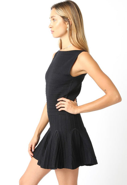 Heather Mini Dress - Black