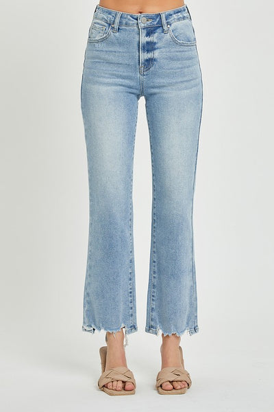 High Rise Relaxed Straight - Light Denim