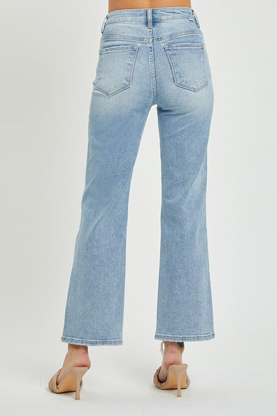 High Rise Relaxed Straight - Light Denim