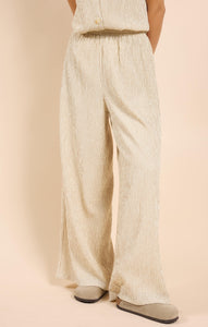 In The Clouds Wide Leg Pants - Cream