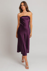 Julisa Tube Midi Dress - Purple