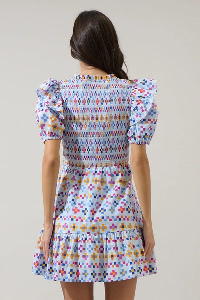 Kessa Geo Mini Dress - Multi