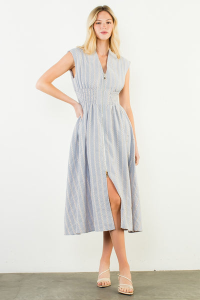 Kimber Midi Dress - Blue