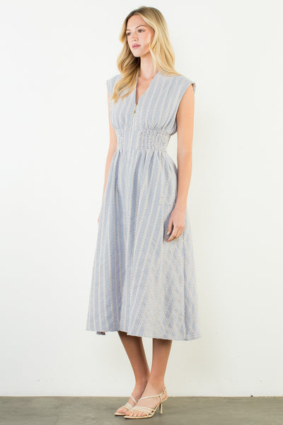 Kimber Midi Dress - Blue
