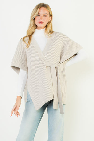Lex Sleeveless Knit Cardi - Cream