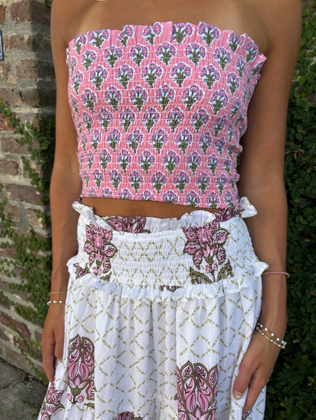Lila Maxi Skirt - White