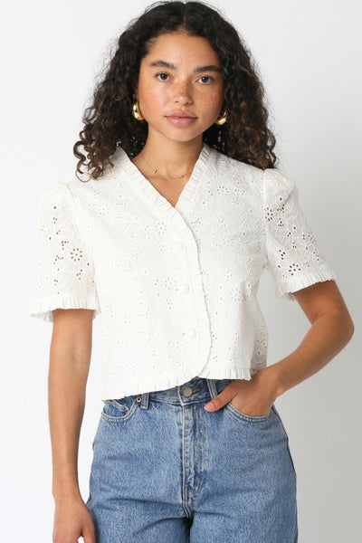 Lilah Floral Shirt - Ivory