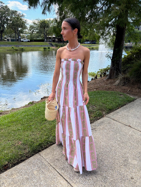 Lindsey Striped Maxi - Multi