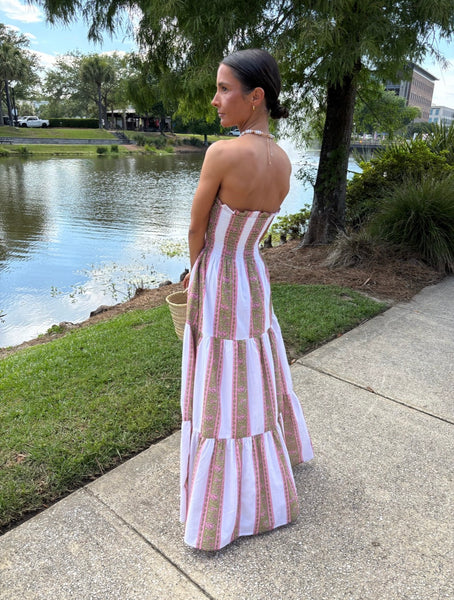 Lindsey Striped Maxi - Multi