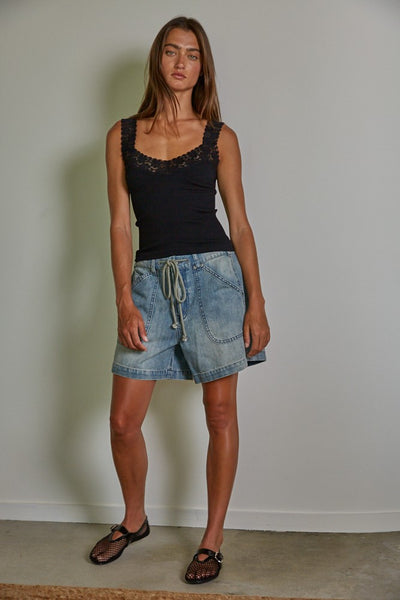Lola Lace Cami - Black