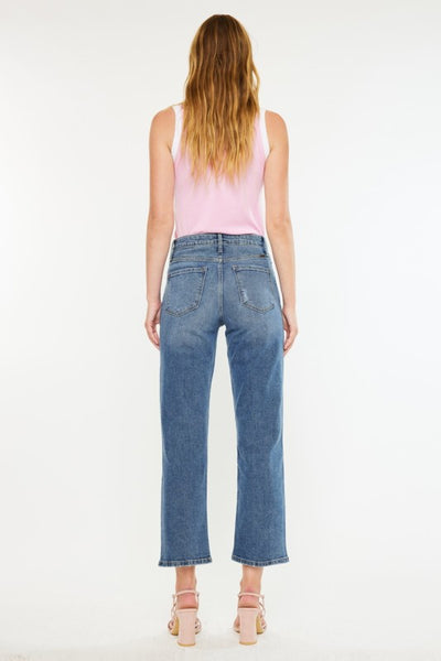 Lost High Rise True Straight - Dark Denim