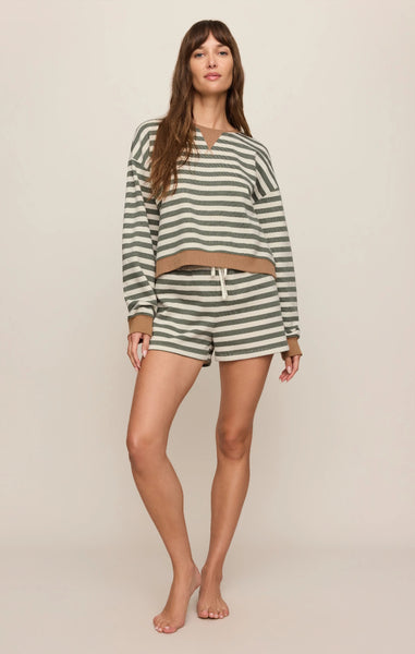 Low Key Stripe Sweatshirt - Green