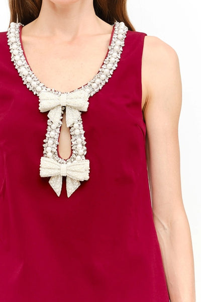 Macie Dress - Wine