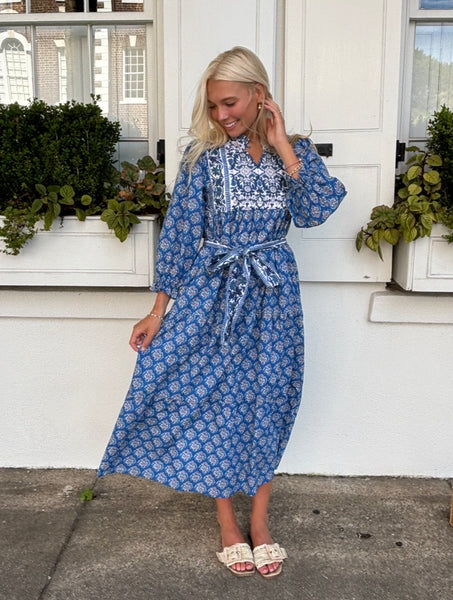 Magnolia Maxi Dress - Blue