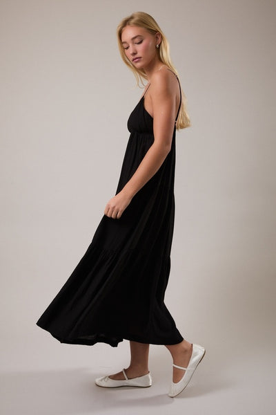 Marcy Tiered Maxi - Black