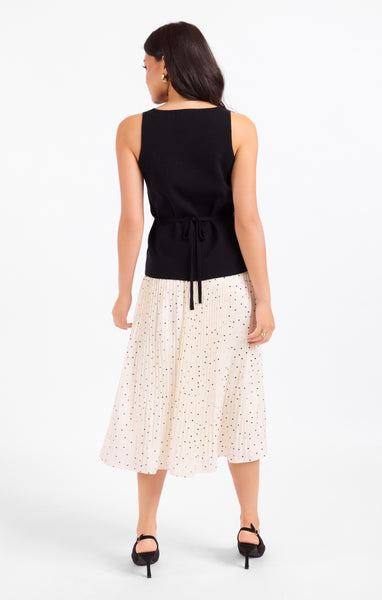 Margaux Sweater Waistcoat - Black