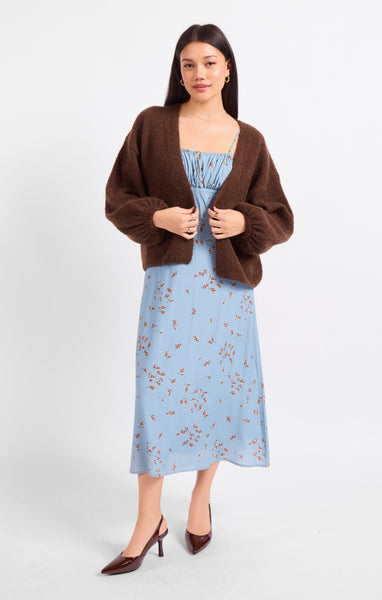 Marley Dolman Slv Sweater Card - Brown