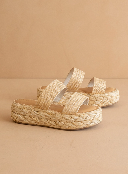 Marley Platform Slides - Natural
