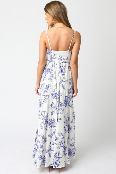 Marline Floral Dress - White