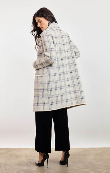 Marlo Plaid Coat - Multi