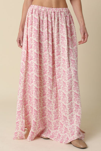 Mayra Floral Skirt - Pink