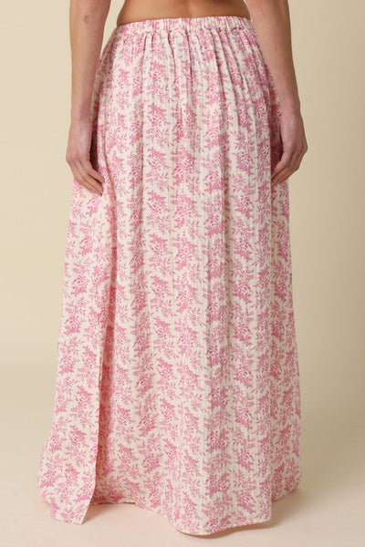 Mayra Floral Skirt - Pink