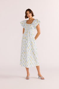 Meadow Flutter Midi - Floral Print