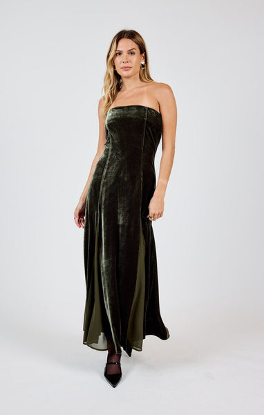 Midnight Oil Contrast Maxi - Green