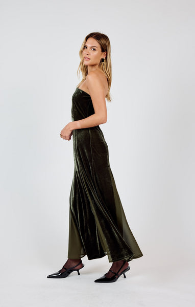 Midnight Oil Contrast Maxi - Green