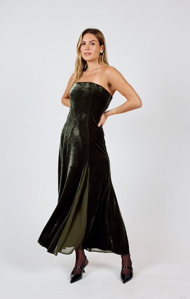 Midnight Oil Contrast Maxi - Green