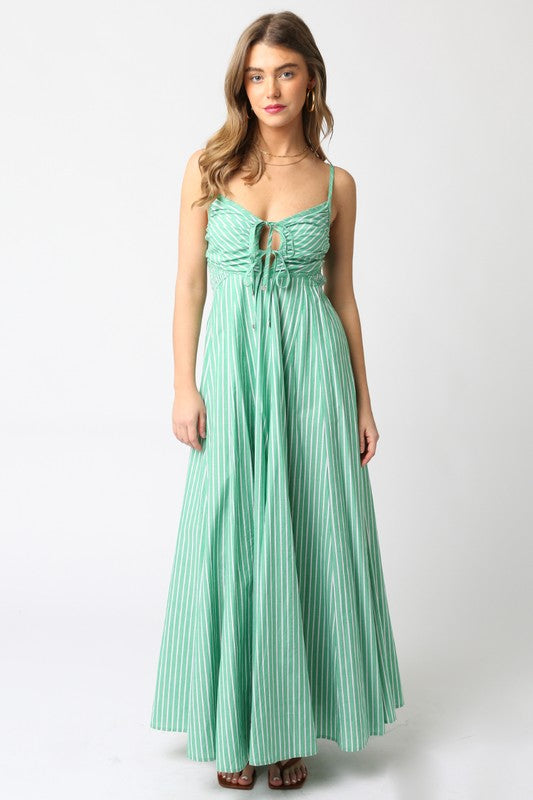 Mish Stripe Dress - Green