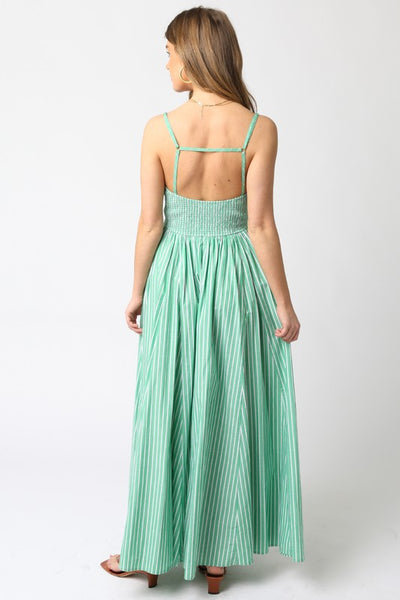 Mish Stripe Dress - Green