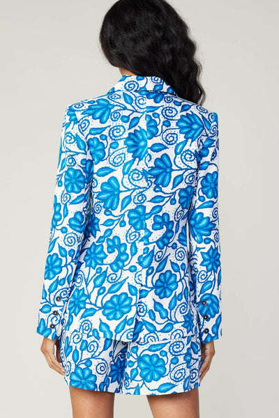 Molly Single Breasted Jacket - Blue