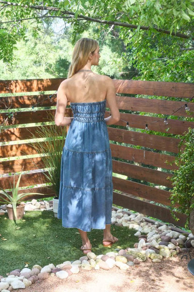 Morgan Denim Midi Sundress - Denim