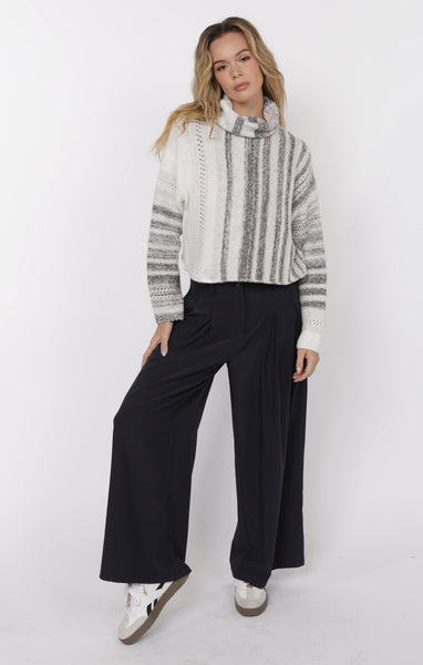 Most Wanted Pleated Wide Legs - Navy