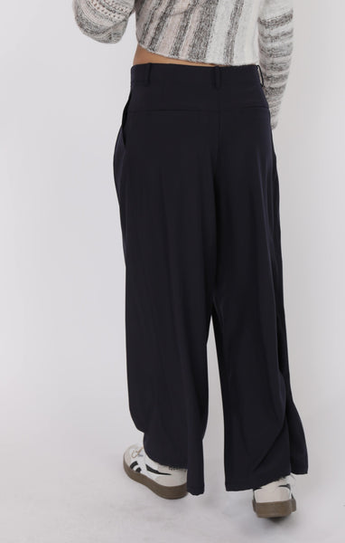 Most Wanted Pleated Wide Legs - Navy