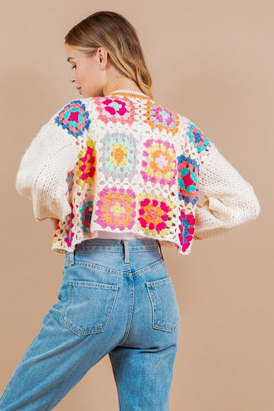 Nicole Crochet Sweater - Ivory