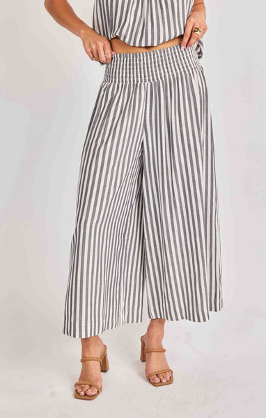Nomad Stripe Pants - Black and White