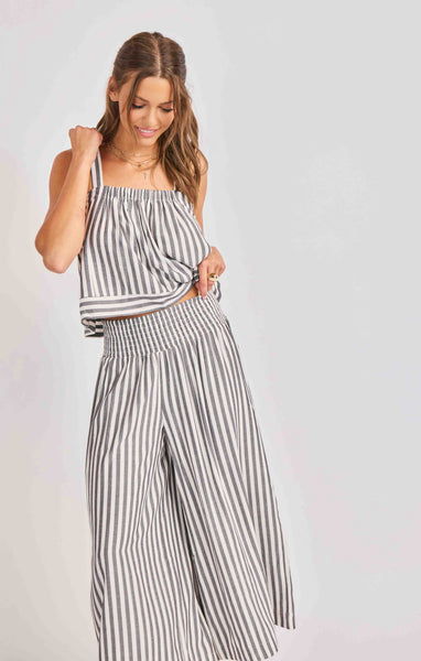 Nomad Stripe Tank - Black and White