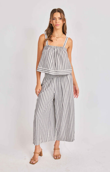 Nomad Stripe Tank - Black and White